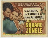 4s430 SQUARE JUNGLE TC '56 great art of boxing Tony Curtis, Pat Crowley, Ernest Borgnine