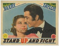 4s888 STAND UP & FIGHT LC '39 great romantic close up of Robert Taylor & Florence Rice!