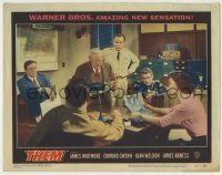 4s017 THEM LC #4 '54 James Arness, James Whitmore & Edmund Gwenn discussing plan with others!