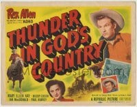 4s468 THUNDER IN GOD'S COUNTRY TC '51 Arizona cowboy Rex Allen & his Wonder Horse Koko!
