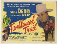 4s485 TUMBLEWEED TRAIL TC '46 singing cowboy Eddie Dean & Flash gallop down the musical trail!