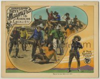 4s961 UNKNOWN CAVALIER LC '26 cowboys cheer on Ken Maynard beating up bad guy, lariat border art!