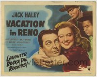 4s491 VACATION IN RENO TC '46 art of Anne Jeffreys hugging Jack Haley, laughter rocks the Rockies!