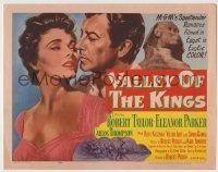 4s492 VALLEY OF THE KINGS TC '54 Robert Taylor & Eleanor Parker by Sphinx in Egypt!