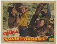 4s963 VALLEY OF VENGEANCE LC '44 tough cowboy Buster Crabbe & Al Fuzzy St John catch bad guys!