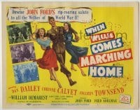 4s500 WHEN WILLIE COMES MARCHING HOME TC '50 John Ford, Dan Dailey, Corinne Calvet, World War II