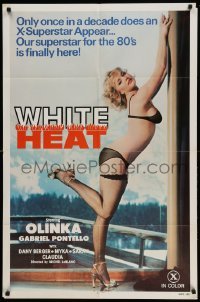 4t035 WHITE HEAT 1sh '82 L'amour aux sports d'hiver, once in a decade, sexy Olinka Hardiman!