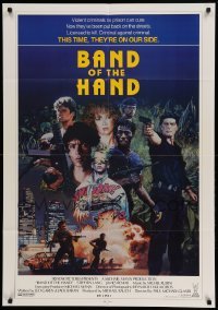 4t068 BAND OF THE HAND int'l 1sh '86 Paul Michael Glaser, completely different art by Konkoly!