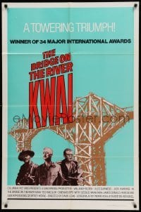 4t142 BRIDGE ON THE RIVER KWAI 1sh R72 William Holden, Alec Guinness, David Lean classic!