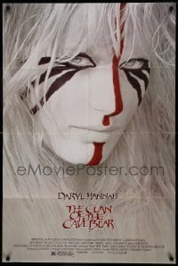 4t195 CLAN OF THE CAVE BEAR 1sh '86 fantastic image of Daryl Hannah in tribal make up!