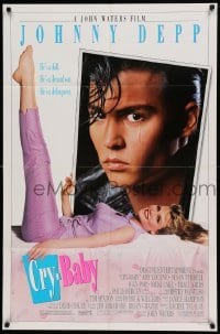 4t220 CRY-BABY DS 1sh '90 directed by John Waters, Johnny Depp is a doll, Amy Locane