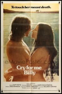 4t218 CRY FOR ME BILLY 1sh R77 Cliff & Maria Potts, Harry Dean Stanton, The Last Tomorrow?