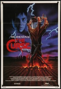 4t221 CURSE 1sh '87 Will Wheaton, creepy art of giant hand, from H. P. Lovecraft story!