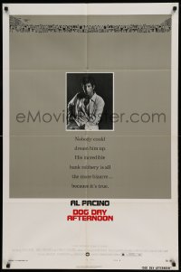 4t277 DOG DAY AFTERNOON style B 1sh '75 Al Pacino, Sidney Lumet bank robbery crime classic!