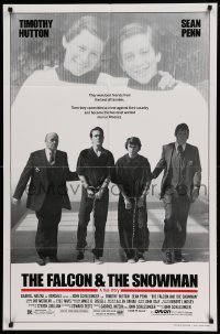 4t302 FALCON & THE SNOWMAN 1sh '85 Sean Penn, Timothy Hutton, John Schlesigner directed!