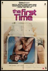 4t314 FIRST TIME 25x38 1sh '78 Anthony Spinelli, erotic image of naked woman on camera!