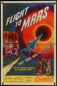 4t330 FLIGHT TO MARS 1sh '51 the most fantastic expedition ever conceived by man in the future!