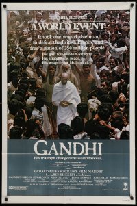4t358 GANDHI int'l 1sh '82 Ben Kingsley as The Mahatma, directed by Richard Attenborough!