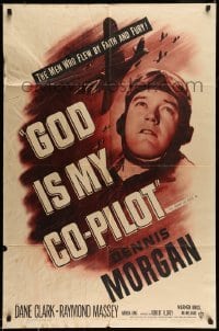 4t380 GOD IS MY CO-PILOT 1sh R50 Dane Clark & Dennis Morgan as World War II Flying Tigers!