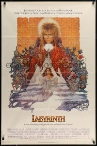 4t507 LABYRINTH 1sh '86 Jim Henson, art of David Bowie & Jennifer Connelly by Ted CoConis!