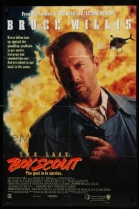 4t518 LAST BOY SCOUT int'l 1sh '91 football & gambling, different image of just Bruce Willis!