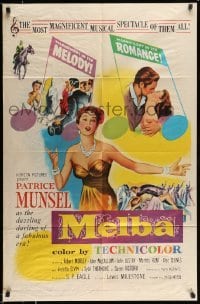 4t571 MELBA 1sh '53 Patrice Munsel, in most magnificent musical spectacle of them all!