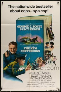 4t603 NEW CENTURIONS style A 1sh '72 George Scott, Stacy Keach, a story about cops written by a cop