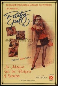4t640 PARTY GIRLS 1sh '69 an adventure into the fleshpots of suburbia!
