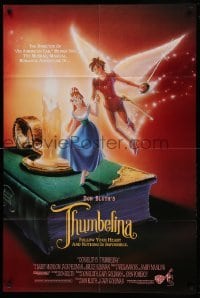 4t891 THUMBELINA int'l 1sh '94 Don Bluth animation, cool close up image!
