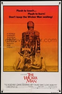 4t970 WICKER MAN 1sh '74 Christopher Lee, Britt Ekland, cult horror classic!