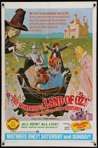 4t983 WONDERFUL LAND OF OZ 1sh '69 Barry Mahon, L. Frank Baum's The Marvelous Land of Oz, bizarre!