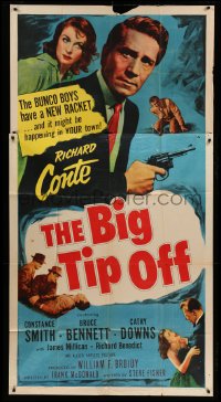 4w422 BIG TIP OFF 3sh '55 Richard Conte knows everything the underworld does, film noir!
