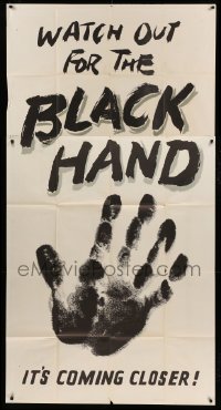 4w429 BLACK HAND teaser 3sh '50 great different image, watch out for it, it's coming closer, rare!