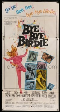 4w455 BYE BYE BIRDIE 3sh '63 cool artwork of sexy Ann-Margret dancing, Dick Van Dyke!
