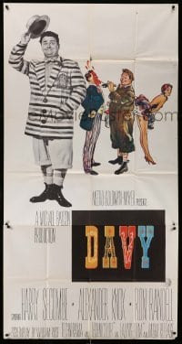 4w518 DAVY 3sh '57 wacky Harry Secombe, sexy Susan Shaw, English Ealing comedy!