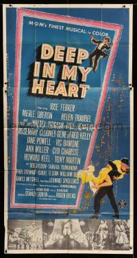 4w527 DEEP IN MY HEART 3sh '54 MGM's finest all-star musical with 13 top MGM stars, dancing art!
