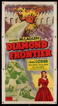 4w536 DIAMOND FRONTIER 3sh R48 Victor McLaglen mines for diamonds in South Africa!