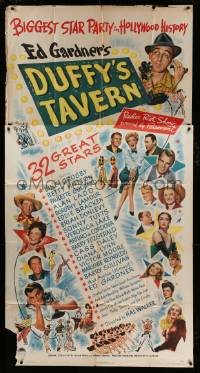 4w549 DUFFY'S TAVERN 3sh '45 art of Paramount's biggest stars including Lake, Ladd & Crosby!