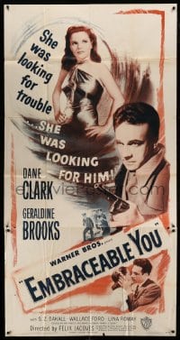 4w554 EMBRACEABLE YOU 3sh '48 sexy Geraldine Brooks was looking for trouble & Dane Clark!
