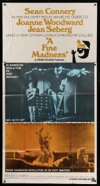 4w572 FINE MADNESS 3sh '66 Sean Connery can out-fox Joanne Woodward, Jean Seberg & them all!