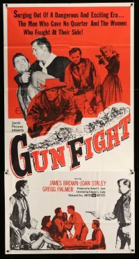 4w608 GUN FIGHT 3sh '61 the men who gave no quarter & the women who fought at their side!