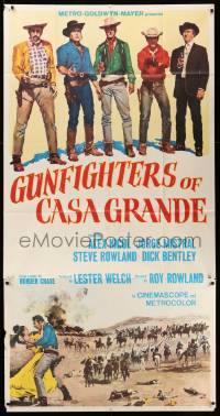 4w609 GUNFIGHTERS OF CASA GRANDE 3sh '65 cowboys Alex Nicol, Jorge Mistral, & Steve Rowland!