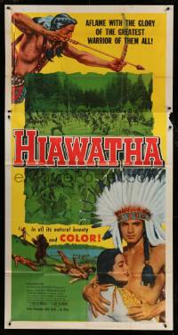 4w623 HIAWATHA 3sh '53 Vince Edwards is the greatest Native American Indian warrior of them all!