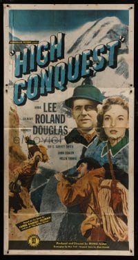 4w624 HIGH CONQUEST 3sh '47 pretty Anna Lee in mountaineering adventure with Gilbert Roland!