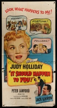 4w647 IT SHOULD HAPPEN TO YOU 3sh '54 Judy Holliday & Jack Lemmon's first role!