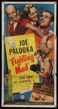 4w654 JOE PALOOKA IN FIGHTING MAD 3sh '48 boxing Joe Kirkwood Jr. as Ham Fisher's Joe Palooka!