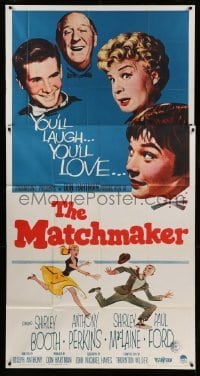 4w718 MATCHMAKER 3sh '58 Shirley Booth, Shirley MacLaine, Anthony Perkins, Paul Ford