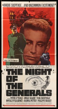 4w751 NIGHT OF THE GENERALS 3sh '67 WWII officer Peter O'Toole in a unique manhunt across Europe!