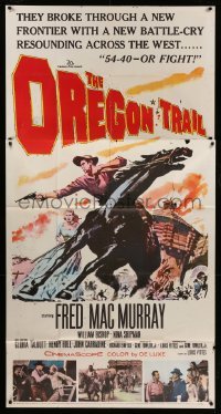 4w768 OREGON TRAIL 3sh '59 Fred MacMurray,the battle-cry 54-40 or Fight resounded across the West!