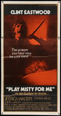 4w791 PLAY MISTY FOR ME 3sh '71 classic Clint Eastwood, Jessica Walter, an invitation to terror!